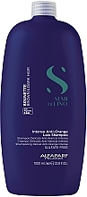 Шампунь для каштановых и темных волос AlfaParf Milano Semi Di Lino Brunette Intense Anti-Orange Low Shampoo