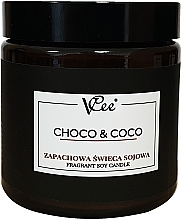 Соевая свеча с ароматом сладкого шоколада с нотками кокоса Vcee Choco & Coco Fragrant Soy Candle