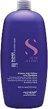 Шампунь для светлых и обесцвеченных волос AlfaParf Milano Semi Di Lino Blonde Intense Anti-Yellow Low Shampoo