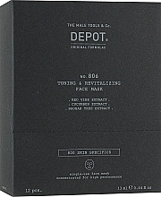 Μάσκα τόνωσης για πρόσωπο και λαιμό Depot No 806 Toning & Revitalizing Face Mask