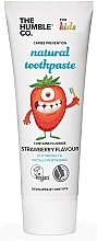 Натуральная зубная паста "Детская со вкусом клубники" The Humble Co. Natural Toothpaste Kids Strawberry Flavor