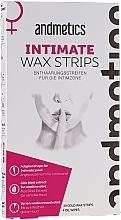 Αποτριχωτικές ταινίες κεριού Andmetics Intimate Wax Strips