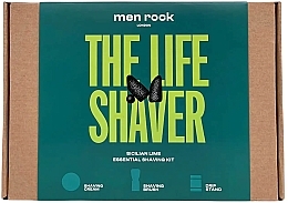 Σετ Men Rock The Life Shaver Sicilian Lime Kit (sh/cr/100ml + sh/br/1pcs + stand/1pcs)