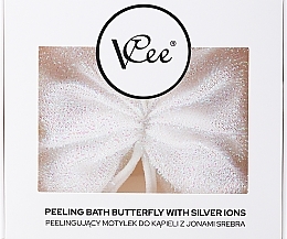 Мочалка для пилинга с ионами серебра VCee Peeling Bath Butterfly With Silver Ions