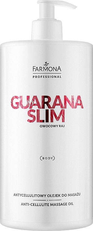 Masážní olej na tělo "Liči" - Farmona Professional Guarana Slim Anti-Cellulite Massage Oil