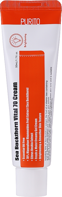 Krém s vitamíny a extraktem z rakytníku a mandarinek - Purito Sea Buckthorn Vital 70 Cream