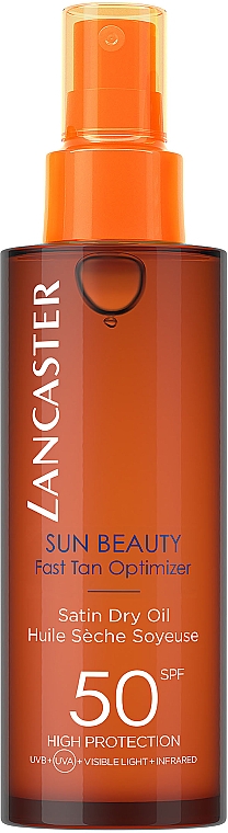 Hedvábný olej "Rychlé opálení" SPF50 - Lancaster Sun Beauty Dry Oil Fast Tan SPF50