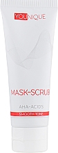 Peelingová maska ​​s AHA kyselinami. Rovnoměrná pleť Jerelia YoUnique Mask-Scrub AHA-Acids