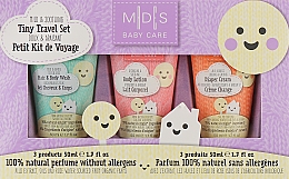 Sada Na cestě s dítětem Mades Cosmetics M|D|S Baby Care Tiny Travel Set (gel/50ml + b/cr/50ml + b/lot/50ml)