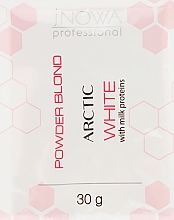 Rozjasňující bezprašný bílý pudr s mléčnými proteiny JNOWA Professional Blond Arctic (sáček)