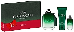 Coach Green Dárková sada (edt/100ml + edt/15ml + sh/gel/100ml)