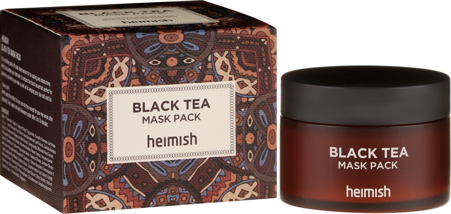 Zklidňující maska na obličej - Heimish Black Tea Mask Pack