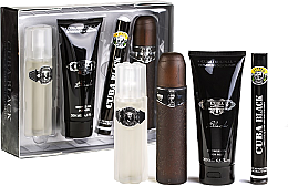 Cuba Black Sada (edt/100 ml + edt/35 ml + sh/gel/200 ml + ash/lot/100 ml)