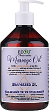 Masážní olej Eco U Grapeseed Massage Oil