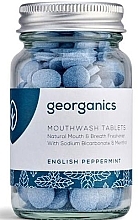 Mundskyl Tabletter "Engelsk pebermynte“ Georganics Natural Mouthwash Tablets English Peppermint