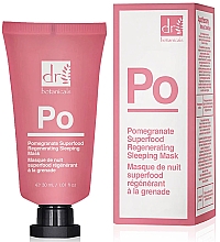 Granatæble regenererende sovemaske Dr. Botanicals Pomegranate Superfood Regenerating Sleeping Mask