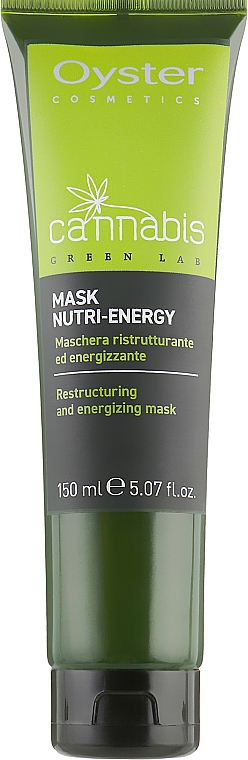 Revitaliserende hårmaske - Oyster Cosmetics Cannabis Green Lab Mask Nutri-Energy