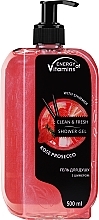 Skinnende Shower Gel Energi af vitaminer Rose Prosecco Shower Gel med Shimmer