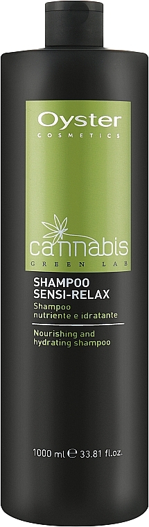 Cannabis Shampoo uden SLES & Parabener - Oyster Cosmetics Cannabis Green Lab Shampoo Sensi-Relax