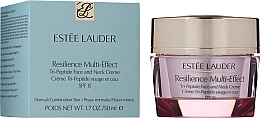 Løftende ansigts- og halscreme til normal hud Estee Lauder Resilience Multi-Effect Tri-Peptide Face and Neck Creme SPF 15