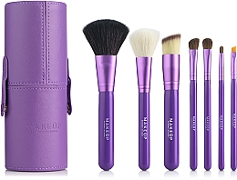 Sæt make-up pensler mg tube, mg violet, 7 stk MAKEUP