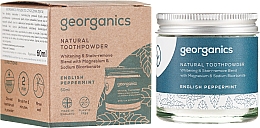 Naturligt tandpulver Georganics English Peppermint Natural Toothpowder