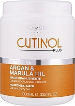 Tør hårmaske Oyster Cutinol Plus Argan & Marula Oil Nourishing Hair Mask