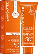 Oliefri sol-ansigtsvæske SPF50 Lancaster Sun Sensitive Oil Free Milky Fluid SPF50