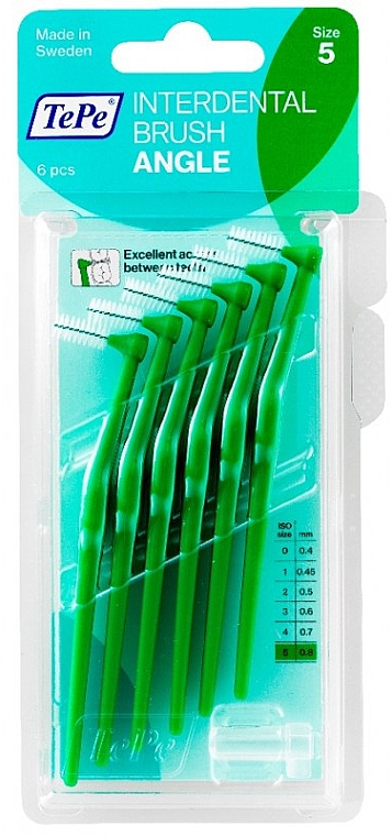 Interdental børste - TePe Interdental Brushes Angle Green 0,8mm