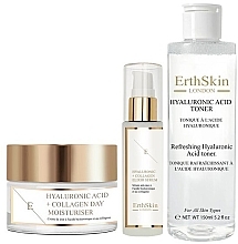 Komplekt ErthSkin London Hyaluronic Acid & Collagen Trio (toner/150ml + f/ser/30ml + f/cr/50ml)