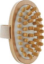 Tselluliidivastane kehamasseerija-hari Najel Wooden Brush Massager Anti-cellulite