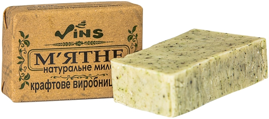 Мыло натуральное "Мятное" - Vins Natural Soap Mint