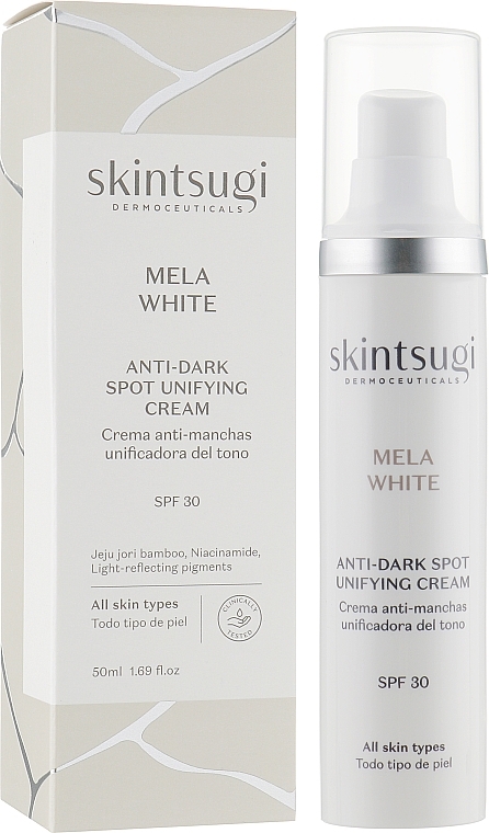 Näokreem vanuselaikude vastu - Skintsugi Mela White Anti-Dark Spot Unifying Cream SPF30