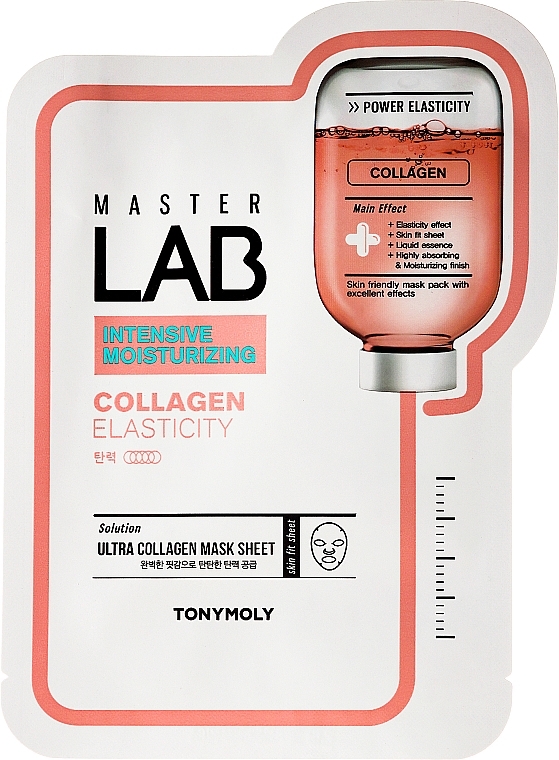 Näomask - Tony Moly Master Lab Intensive Moisturizing Collagen Elasticity Face Mask Sheet