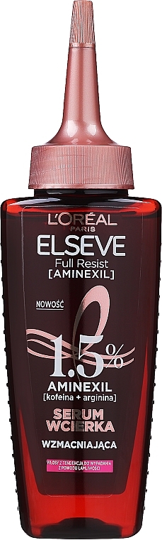 Seerum nõrgestatud juustele, millel on kalduvus välja kukkuda - L'Oreal Paris Elseve Full Resist (Aminexil) Serum