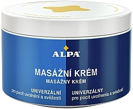 Massaažikreem kehale Alpa