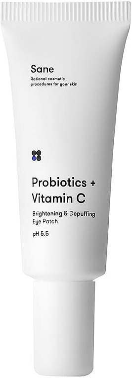 Vedelad silmaplaastrid - Sane Probiotics + Vitamin C Brightening & Depuffing Eye Patch