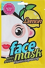 Näomask sidruni ekstraktiga Bling Pop Lemon Vitamin & Brightening Face Mask