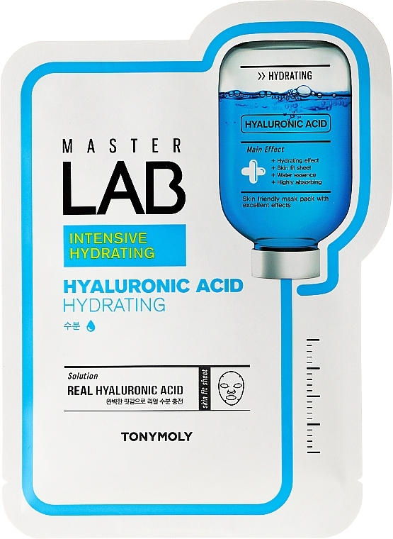 Kangasmask näole hüaluroonhappega - Tony Moly Master Lab Hyaluronic Acid Mask