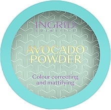 Ingrid Cosmetics Avocado Powder Colour Correcting And Mattifying Näopuuder avokaadoga