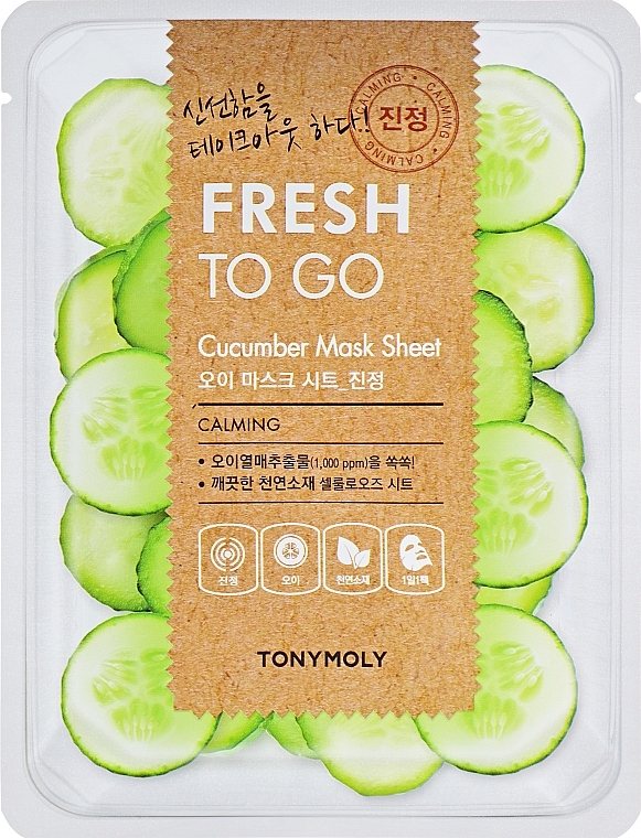 Värskendav lehtmask kurgiga - Tony Moly Fresh To Go Mask Sheet Cucumber