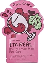 Lehtmask näole Tony Moly I'm Real Red Wine Mask Sheet