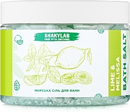 Соль морская для ванн "Lime & Melissa" SHAKYLAB Natural Bath Salt