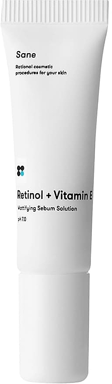 Matistav näokreem rasusele nahale - Sane Retinol + Vitamin B Mattifying Sebum Solutuon