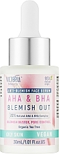 Mustpea-vastane näoseerum Victoria Beauty AHA & BHA Blemish Out