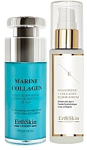 Komplekt ErthSkin London Hyaluronic acid & Collagen Serum + Marine Collagen Night Repair Serum Set (f/ser/30ml + f/ser/60ml)