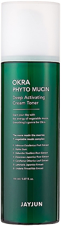 Питательный тоник - JayJun Okra Phyto Mucin Deep Activating Cream Toner