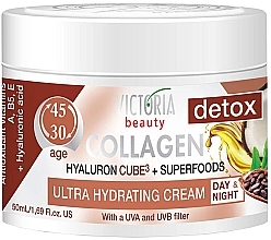 „Superfood Detox” kollageenikreem Victoria Beauty Collagen Hyaluron Cube3+Superfoods 30-45 Age	