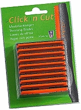 Сменные моделирующие лезвия для безопасной бритвы, 10 шт Witte Click'n Cut Thinning Blades