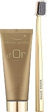 Kuldne komplekt Swiss Smile D'Or (toothpast/75 ml + toothbrush/1 tk)